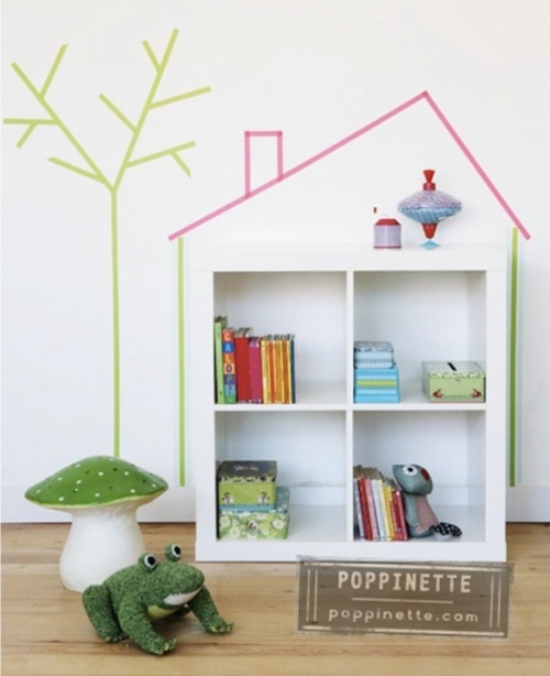 Washi huis met boom