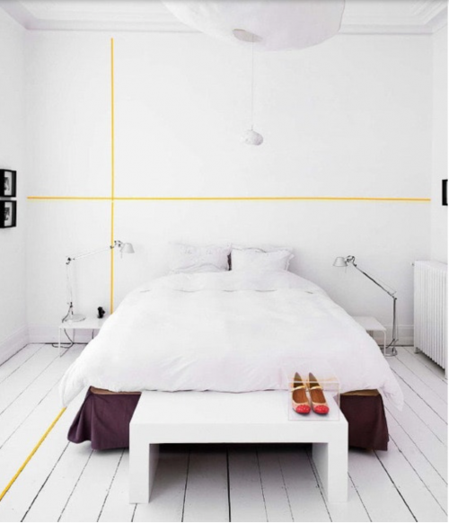 Accentmuur met washi