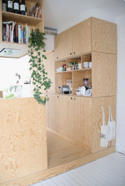 plywood keuken