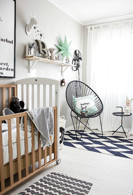 Scandinavische babykamer
