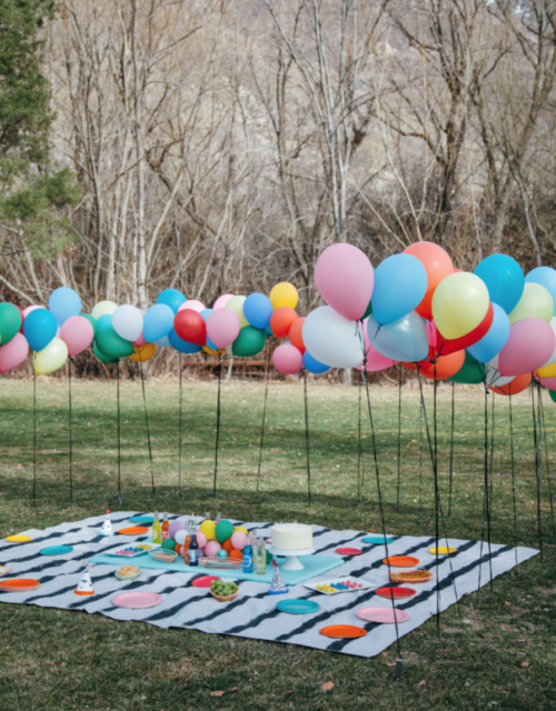 picknick met ballonnen