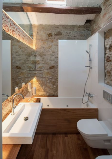 badkamer bad en douche ineen