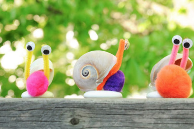 Schattige kleine slakjes