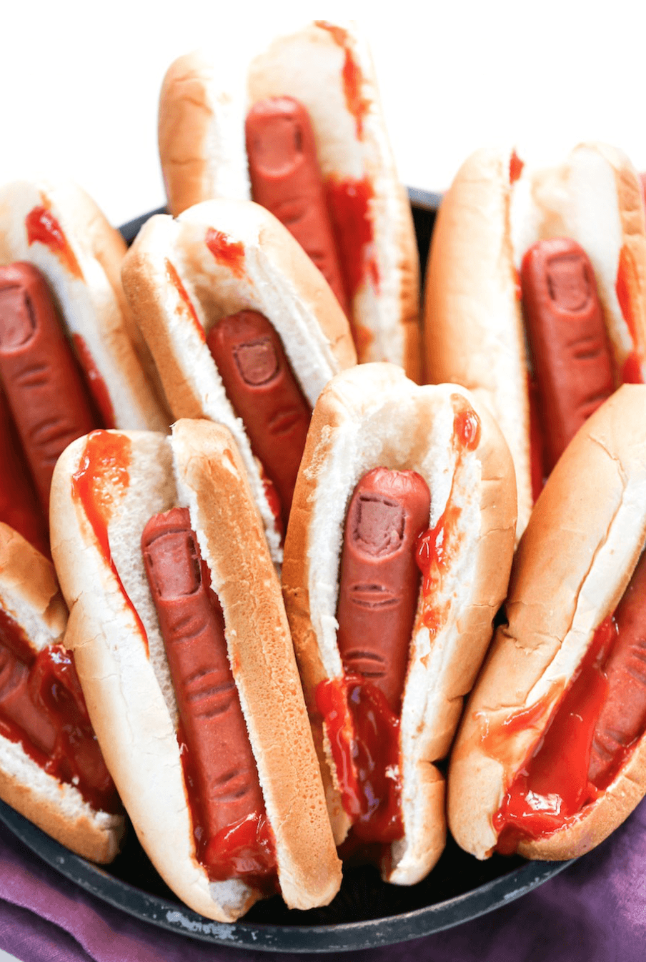 Halloween hotdogs
