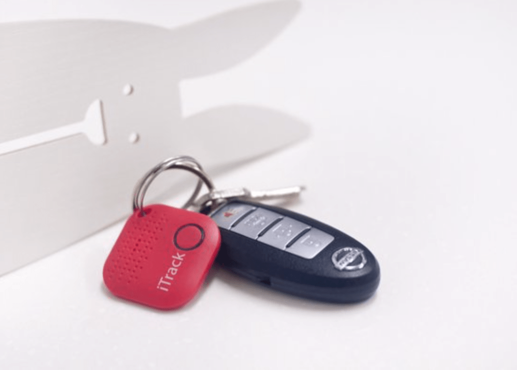Bluetooth sleutelvinder - portemonnee tracker - mobile phone finder rood